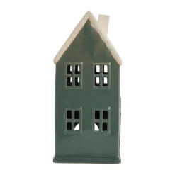 Lene Bjerre Joulukoristeet^Hollia koristetalo 29 cm, Dark green