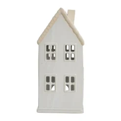 Lene Bjerre Joulukoristeet^Hollia koristetalo 29 cm, White