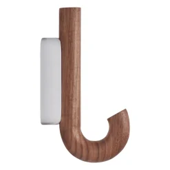 Gejst Koukut & Vaateripustimet^Hook koukku mini 13,3 cm, Saksanpähkinä-Kromi