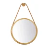 FDB Møbler Seinäpeilit^I3 Mossø seinäpeili, Oak nature lacquered Ø40 cm