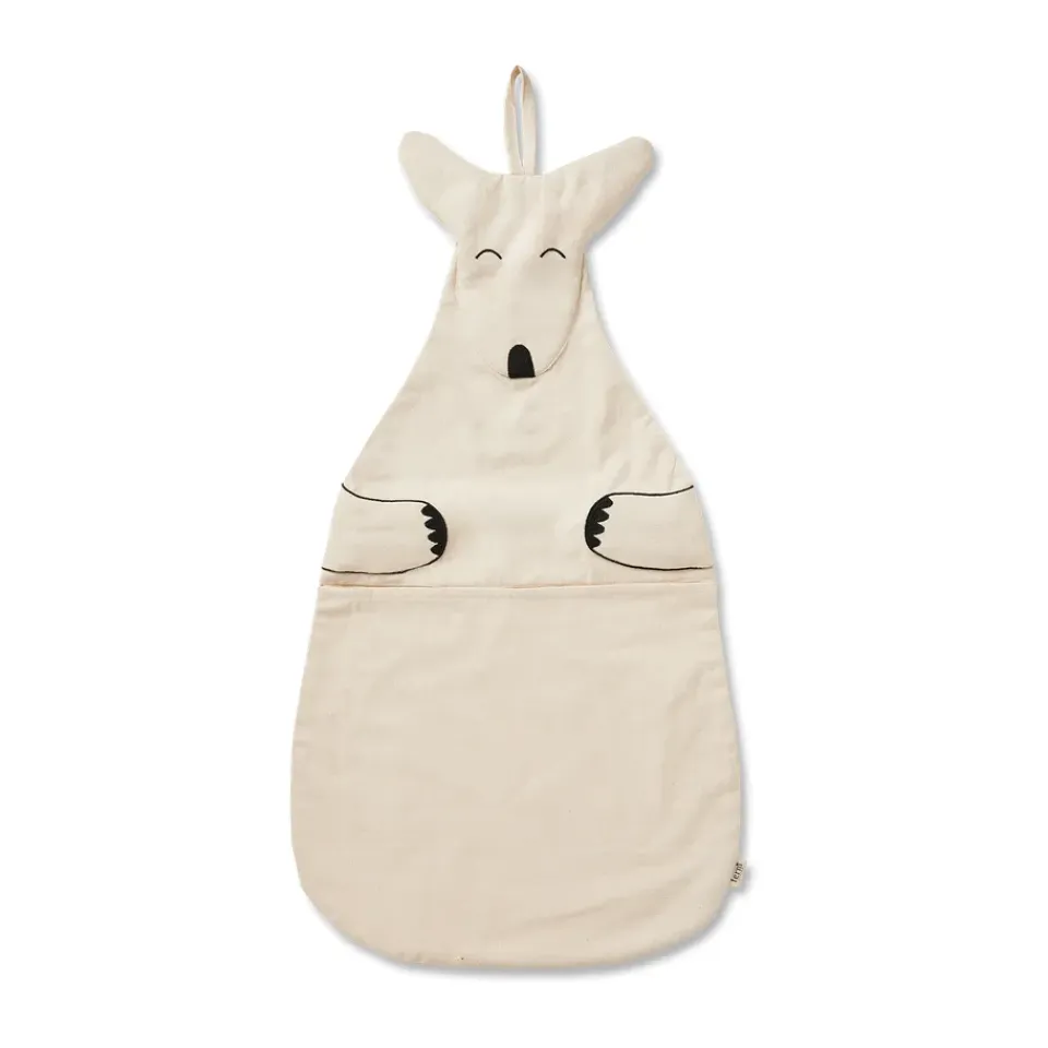 Ferm Living Lastenhuoneen Säilytys|Säilytyskorit^Kangaroo seinäsäilytysteline, Undyed