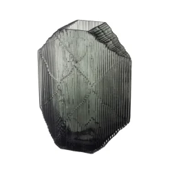 Iittala Taidelasi|Veistokset & Posliinihahmot^Kartta lasiveistos 33,5 cm, Tummanharmaa