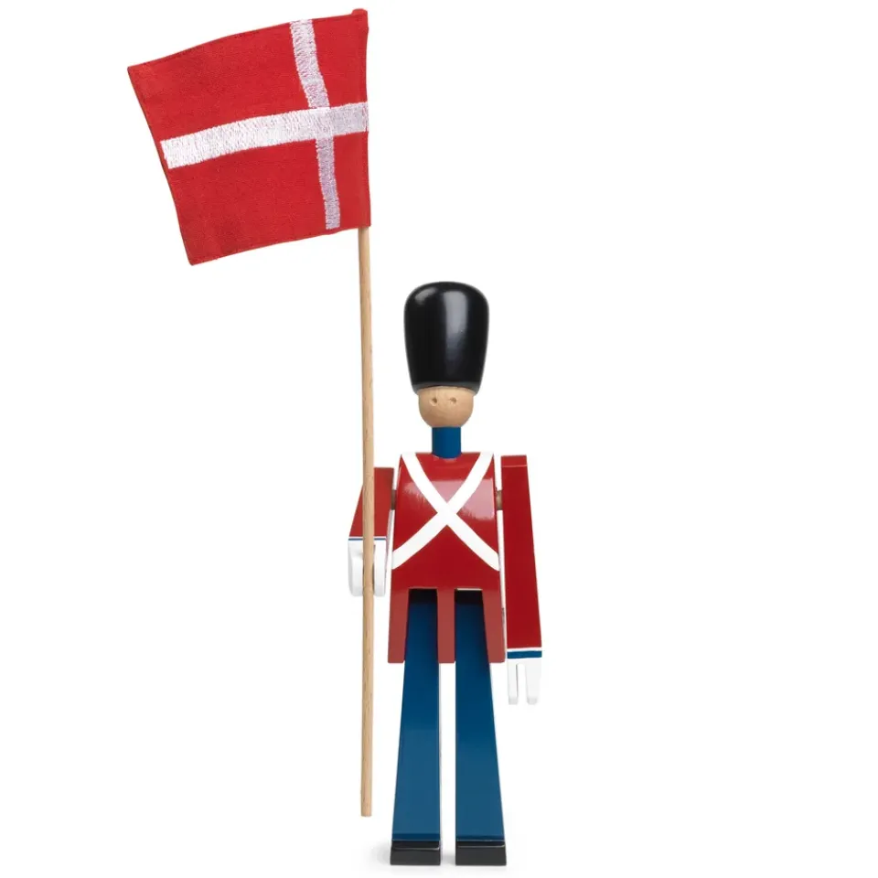 Kay Bojesen Denmark Puuhahmot^Kay Bojesen -lipunkantaja kangaslipulla, 29,5 cm