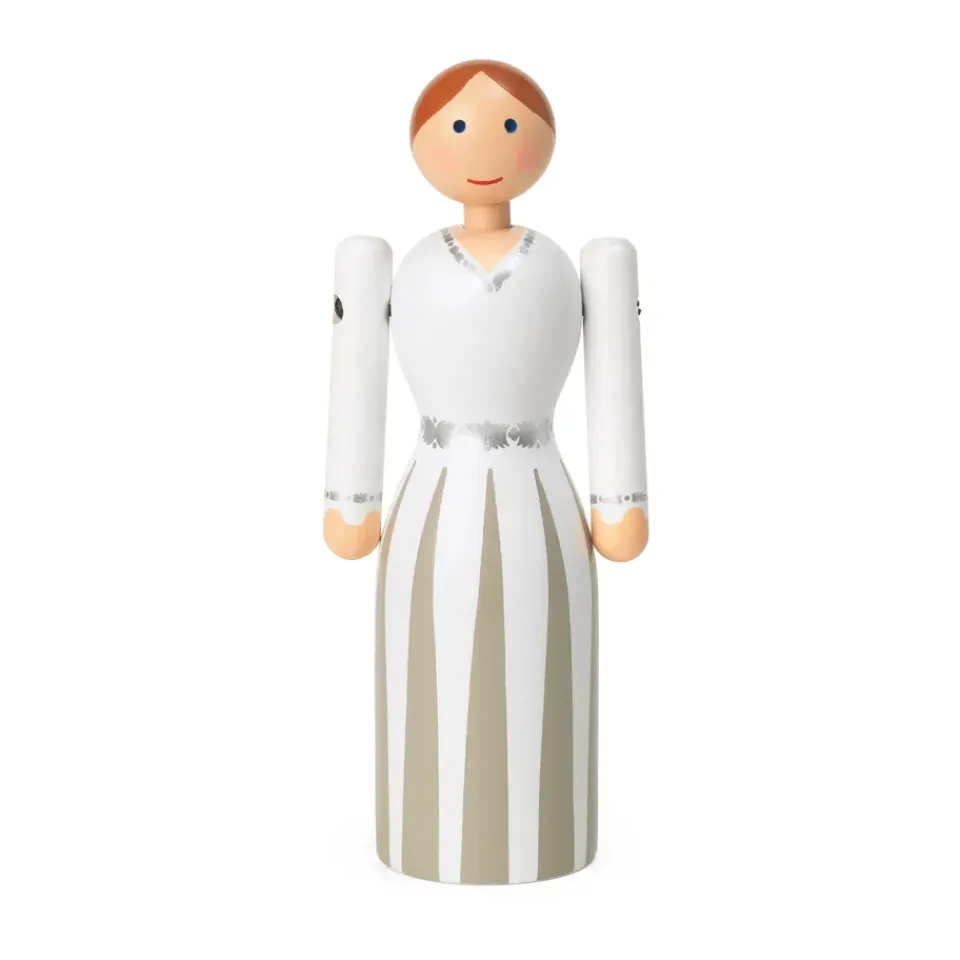 Kay Bojesen Denmark Puuhahmot^Kay Bojesen -morsian, Sininen-musta-valkoinen, 12 cm