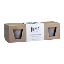 Bergs Potter Ruukut^Københavner ruukku Ø10 cm 3-pack., Harmaa