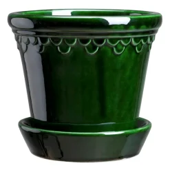 Bergs Potter Ruukut^Københavner ruukku lasitettu Ø12 cm, Vihreä