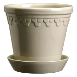 Bergs Potter Ruukut^Københavner ruukku lasitettu Ø18 cm, Sand Stone