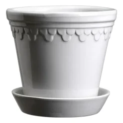 Bergs Potter Ruukut^Københavner ruukku lasitettu Ø12 cm, Mineral White