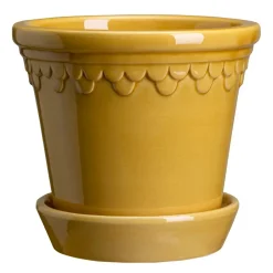 Bergs Potter Ruukut^Københavner ruukku lasitettu Ø21 cm, Keltainen