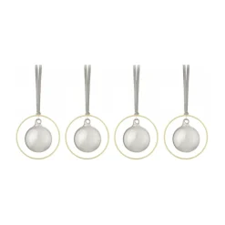 Blomus Joulukoristeet^KITAI joulukuusenpallo 8,5 cm 4-pakkaus, Smoke