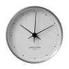 Georg Jensen Seinäkellot^Koppel seinäkello valkoinen-ruostumaton teräs, Ø 22 cm