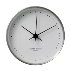 Georg Jensen Seinäkellot^Koppel seinäkello valkoinen-ruostumaton teräs, Ø 22 cm