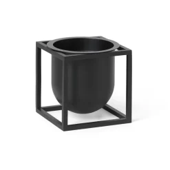 Audo Copenhagen Ruukut^Kubus kukkaruukku 10 cm, Musta