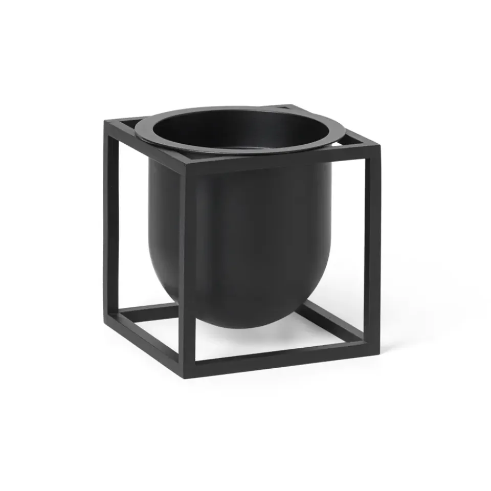 Audo Copenhagen Ruukut^Kubus kukkaruukku 10 cm, Musta