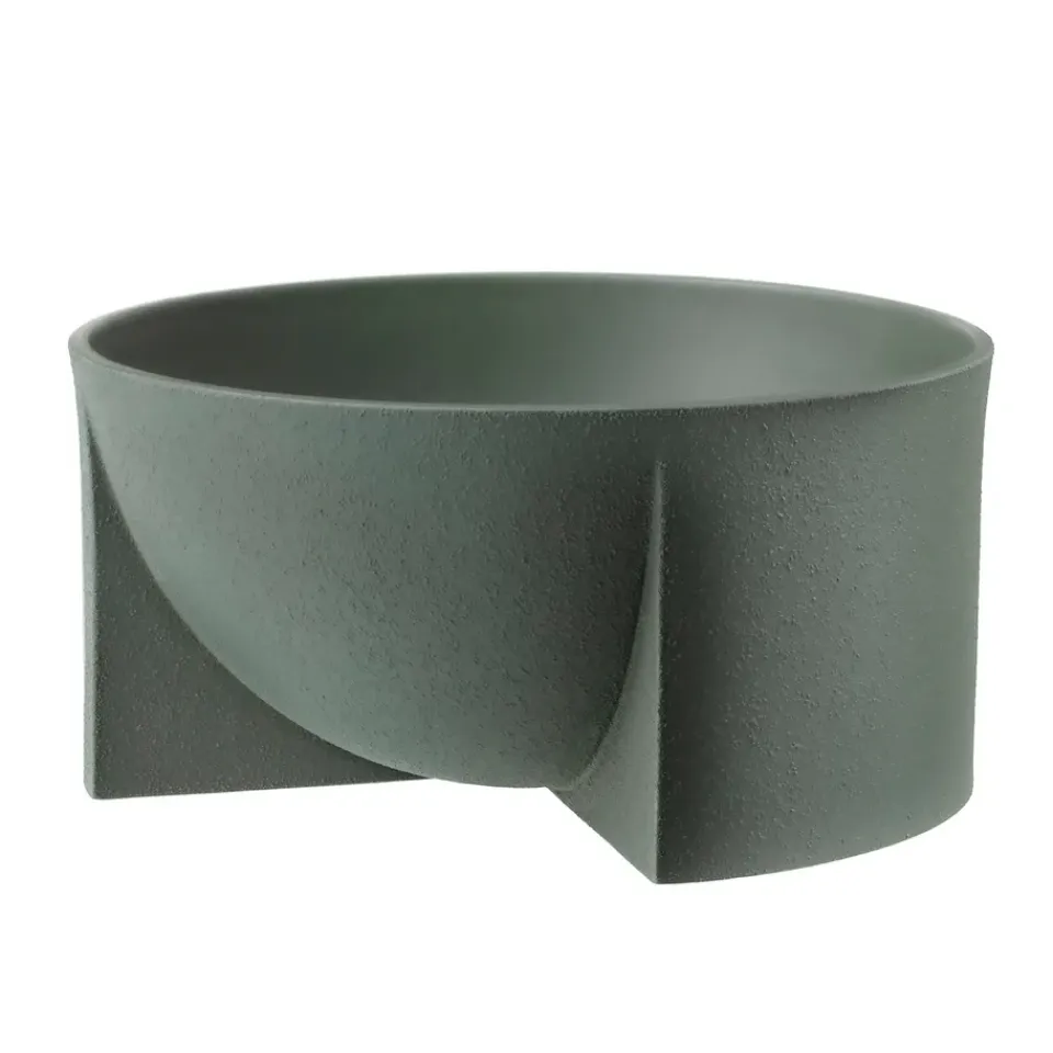 Iittala Koristekulhot^Kuru keramiikkakulho 12x24 cm, Sammaleenvihreä