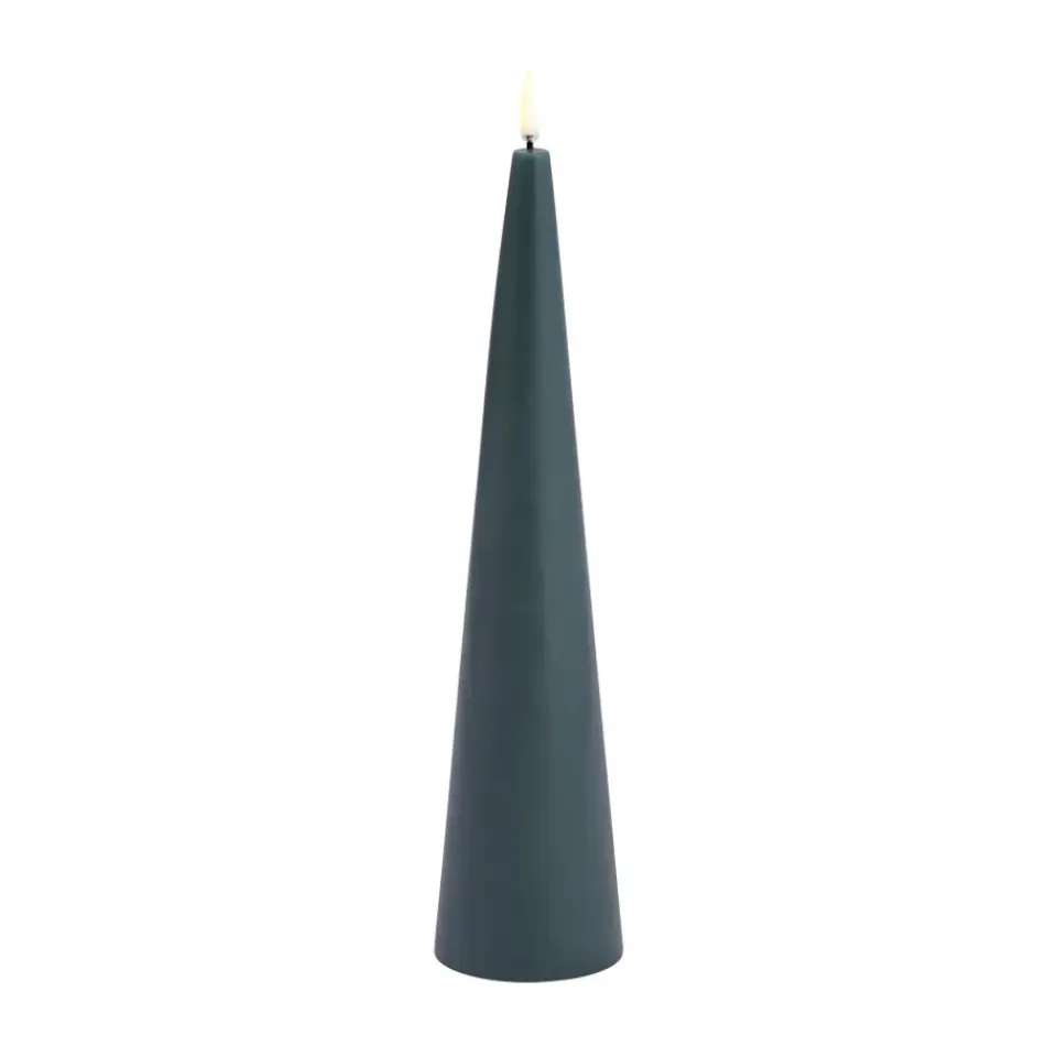 Uyuni Lighting Led-Kynttilät^LED-valo Käpy Ø6,8x30 cm, Vihreä