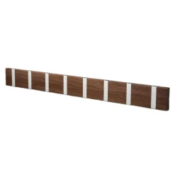 LoCa Vaatelineet & Henkarit^Knax vaatenaulakko 80 cm, öljytty saksanpähkinä-harmaa