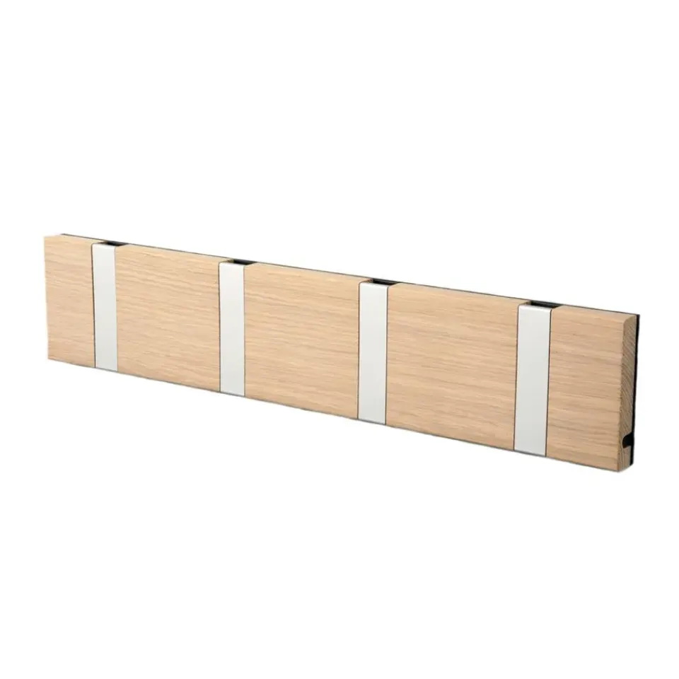 LoCa Vaatelineet & Henkarit^Knax vaatenaulakko 40 cm, kyllästetty tammi-harmaa