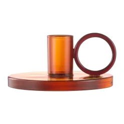Muurla Kynttilälyhdyt & Kynttilävadit^Loop kynttilänjalka Ø11 cm, Amber