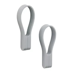 Zone Denmark Pyyheliinapidikkeet^Loop pyyhekoukku magneetti 2 kpl., Gull grey