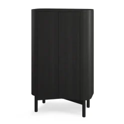 Northern Kaapit & Vitriinit^Loud tall kaappi 143 cm, Black painted oak