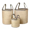 Broste Copenhagen Säilytyskorit^Lykke kori 3 osaa, Natural-black