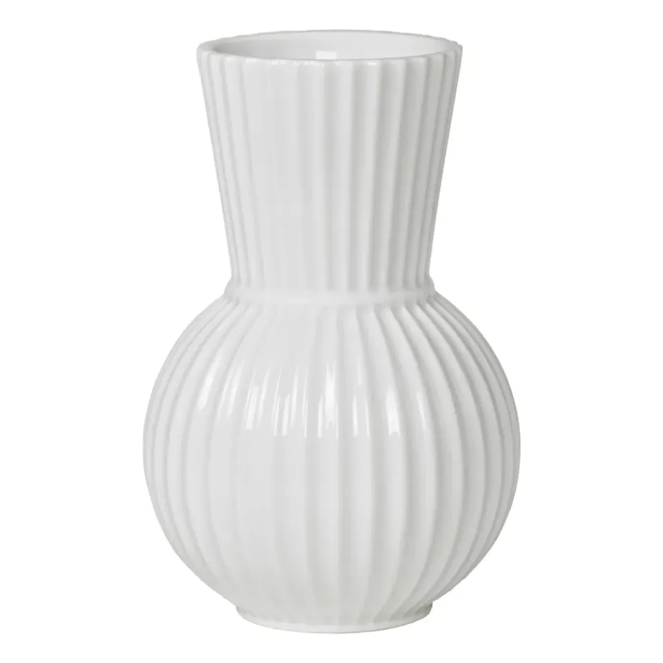 Lyngby Porcelæn Maljakot^Lyngby Tura -maljakko valkoinen, 18 cm