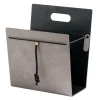 LIND DNA Lehtitelineet^Magazine Holder Hippo, M, Anthracite-grey