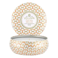 Voluspa Tuoksukynttilät & Tuoksutikut^Maison Blanc 3-wick Tin tuoksukynttilä 40 tuntia, Italian Bellini