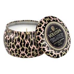 Voluspa Tuoksukynttilät & Tuoksutikut^Maison Noir Mini Tin tuoksukynttilä 25 tuntia, Pink Citron Grapefruit