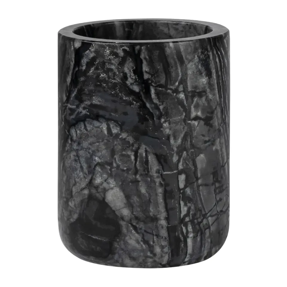 Mette Ditmer Hammasharjatelineet^Marble hammasharjateline 10 cm, Musta-harmaa