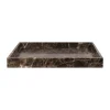 Mette Ditmer Kodinsisustusta Ja Yksityiskohtia|Koristetarjottimet^Marble koristetarjotin large 30x40 cm, Brown