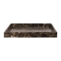 Mette Ditmer Kodinsisustusta Ja Yksityiskohtia|Koristetarjottimet^Marble koristetarjotin large 30x40 cm, Brown