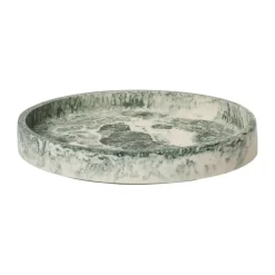 Ferm Living Kodinsisustusta Ja Yksityiskohtia|Koristetarjottimet^Mist koristealusta Ø20 cm, Emerald-off-white