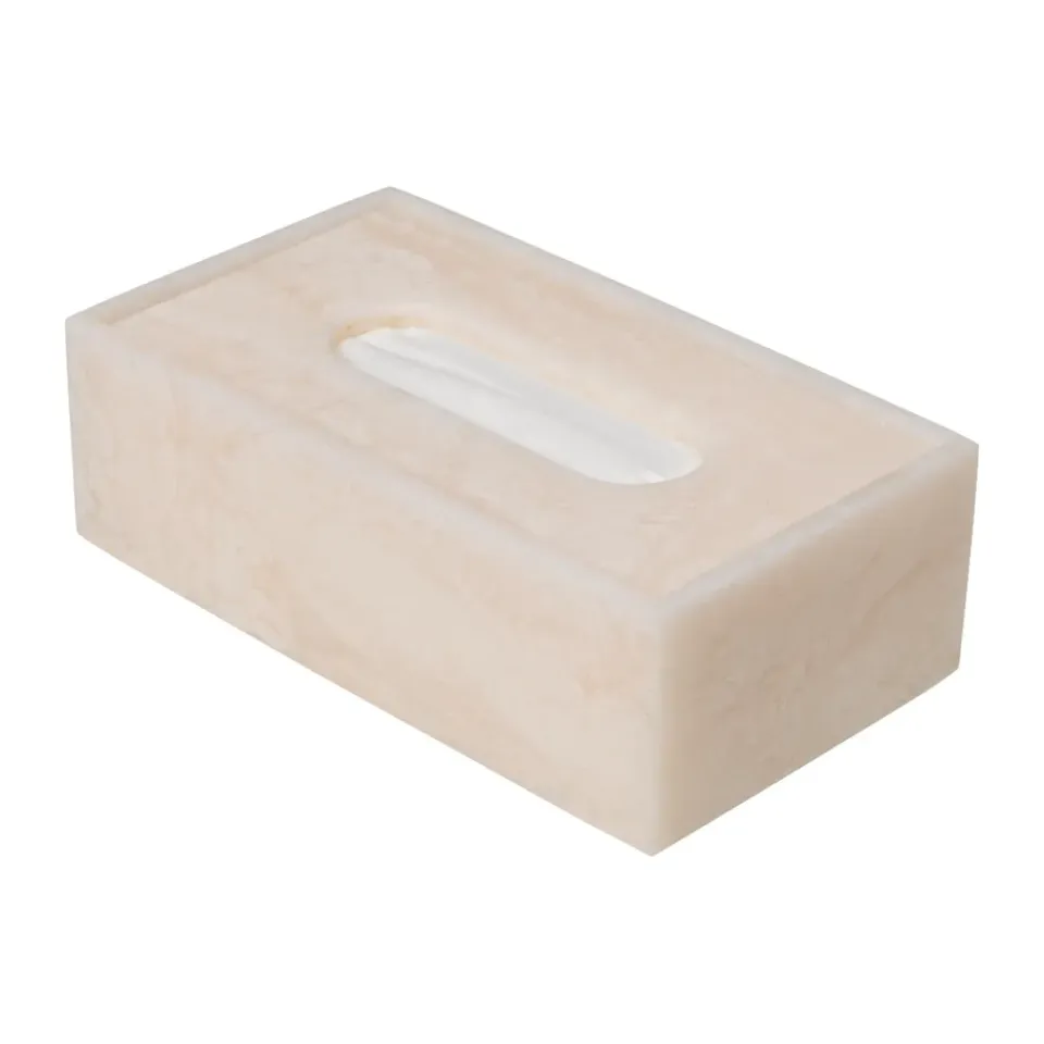 Ferm Living Laatikot & Rasiat^Mist nenäliinalaatikko 12x21,5 cm, Pearl