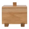 Ferm Living Laatikot & Rasiat^Moku vati, Käsittelemätön tammi, 10×11×9,5 cm