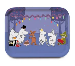 Opto Design Kodinsisustusta Ja Yksityiskohtia|Koristetarjottimet^Moomin Dancing tarjotin, Sininen