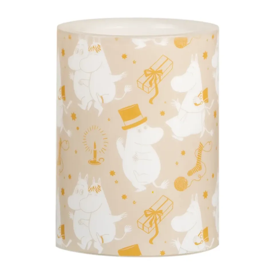 Muurla Led-Kynttilät^Moomin LED-pöytäkynttilä 10 cm, Sparkling stars