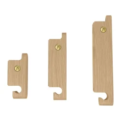 Andersen Furniture Koukut & Vaateripustimet^Multi Hooks koukku 3 kpl setti, Oak