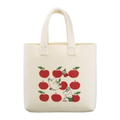 Muurla Säilytyskorit^Mumin Tote Bag laukku 25x25 cm, Iloiset omenat