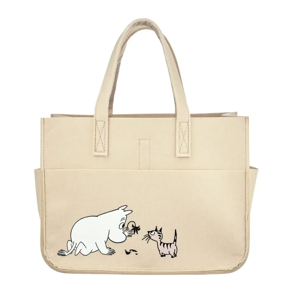 Muurla Laatikot & Rasiat^Muumi pets säilytyskori 25x40 cm, Beige
