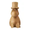 Dsignhouse x Moomin Puuhahmot^Muumi puukoriste Muumipappa 11 cm, TAMMI (FSC)
