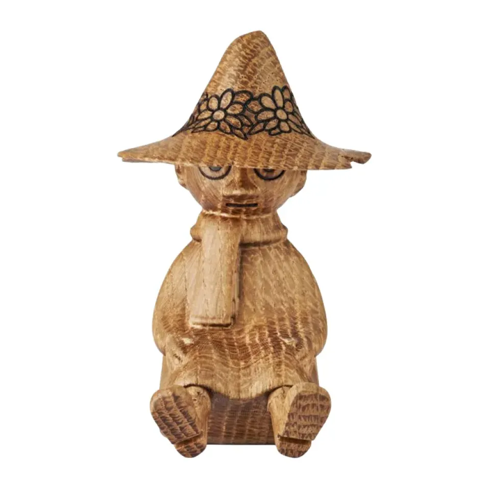 Dsignhouse x Moomin Puuhahmot^Muumi puukoriste Nuuskamuikkunen 9 cm, TAMMI (FSC)