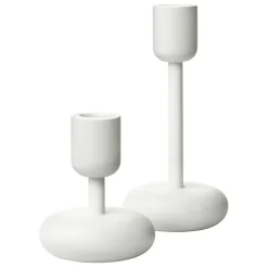 Iittala Kynttilänjalat & Kyntteliköt^Nappula kynttilänjalka setti, Valkoinen