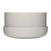 Iittala Ruukut^Nappula ruukku aluslautasella Ø24 cm k13 cm, Vaaleanharmaa