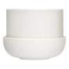 Iittala Ruukut^Nappula ruukku aluslautasella Ø17 cm k13 cm, Valkoinen