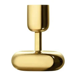 Iittala Kynttilänjalat & Kyntteliköt^Nappula-kynttilänjalka messinki, pieni 107 mm