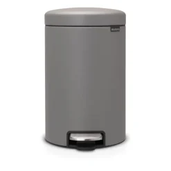 Brabantia Poljinämpärit^New Icon poljinroskis 12 litraa, Mineral concrete grey