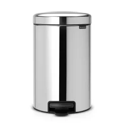 Brabantia Poljinämpärit^New Icon poljinroskis 12 litraa, brilliant steel (kiiltävä teräs)