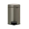 Brabantia Poljinämpärit^New Icon poljinroskis 3 litraa, platinum